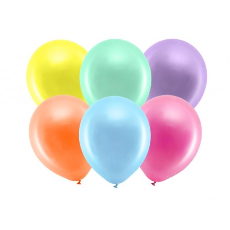 100 stk Metallic mix farvet balloner - str 12"