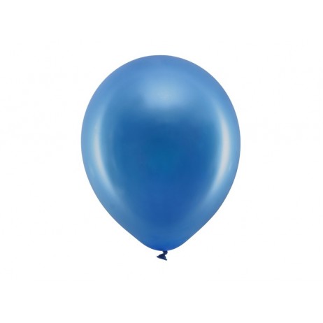10 stk Metallic royal blå balloner - str 12"