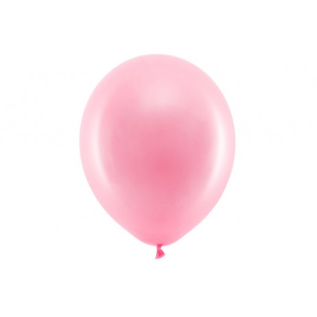 10 stk Standard lyserød balloner - str 12"