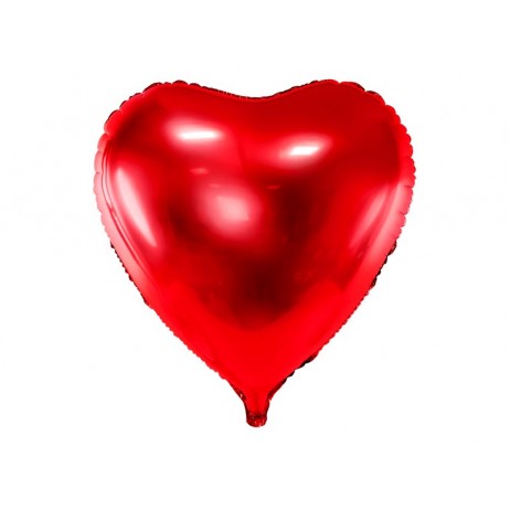 Rød hjerte 28,5" folieballon
