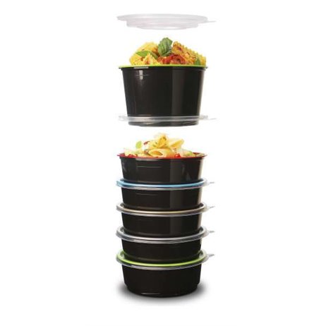 50 stk Plastbæger TowerPac 500 ml - Sort 50 stk Plastbæger TowerPac 500 ml - Sort