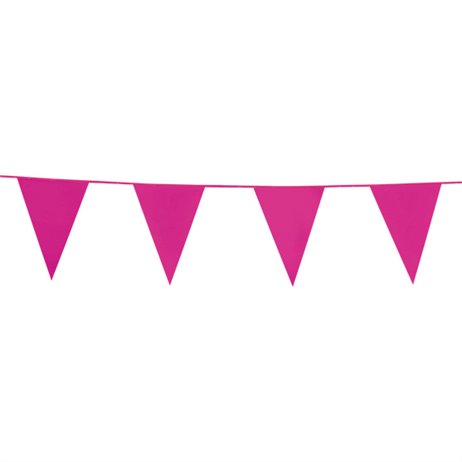10 m. Vimpler fuchsia - ind og udendørs 10 m. Vimpler fuchsia - ind og udendørs