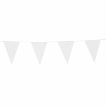 10 m. Vimpler hvide - ind og udendørs