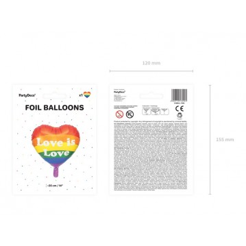 Love is Love 14" folieballon Love is Love 14" folieballon