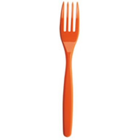 20 stk Plast gafler orange - BIcolor