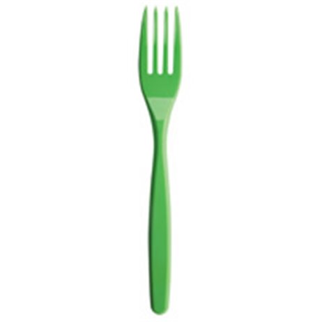 20 stk Plast gafler grøn - BIcolor