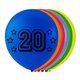 8 stk. 20 års fødselsdag mix balloner