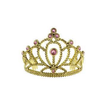 Tiara Guld med Lavendel Sten – Føl dig som en dronning til enhver fest