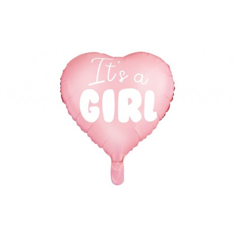 It's a girl hjerte 19" folieballon