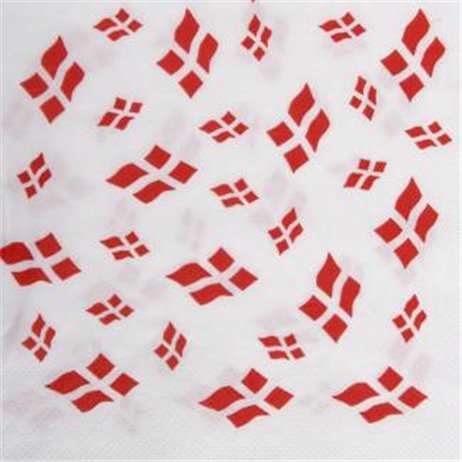 20 stk Danske flag servietter fødselsdag