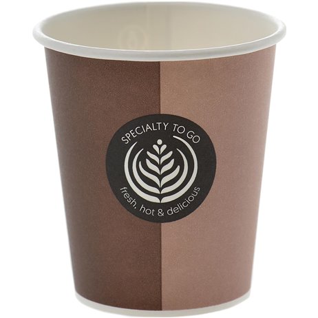 80 stk Kaffebæger Coffee to Go, brun 250ml 80 stk Kaffebæger Coffee to Go, brun 250ml