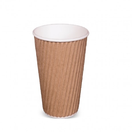 25 stk Kaffebæger - Ripple-Wrap™ dobbelt væg 250ml