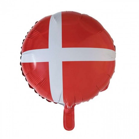 Dannebrog folieballon 18"