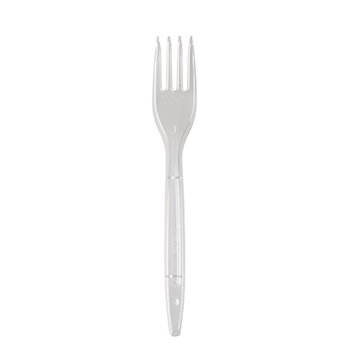 50 stk. Genbrugelige Plastgafler Transparent – Perfekt til enhver festlig lejlighed