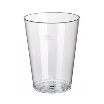 50 stk. Luksus Plastglas 20cl Klar – Perfekt til fest med stil og nem oprydning