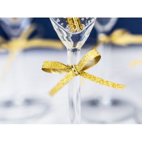 Plastic ribbon, gold, 5mm/225m Plastic ribbon, gold, 5mm/225m