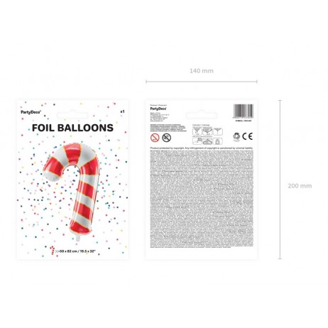 Slikstok rød 32" folieballon Slikstok rød 32" folieballon