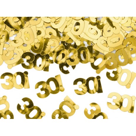 15 gr. Guld 30 år Metallic konfetti