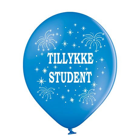 10 stk. Årets Student latex balloner