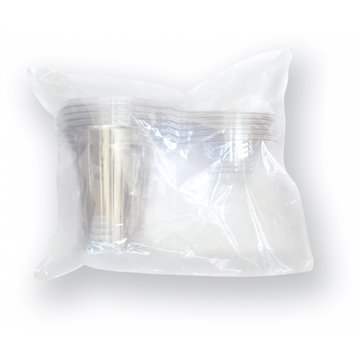 4 stk. Plastikbæger - hængslet låg 500ml 4 stk. Plastikbæger - hængslet låg 500ml
