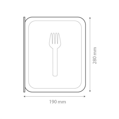 4 stk. Plastikbæger - madkasse med gaffel 750ml 4 stk. Plastikbæger - madkasse med gaffel 750ml