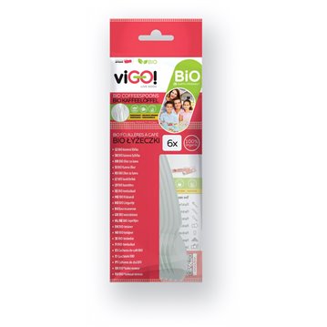 6 stk Bionedbrydelig plastik teskeer - hvid 6 stk Bionedbrydelig plastik teskeer - hvid