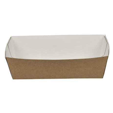 90 stk. Pommes frites bakke 12x6x3,7cm  nr. 0