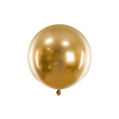 1 stk. Stor chrome balloner - Guld 24"