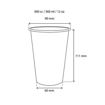 50 stk Luksus Papkrus Krakow design 360ml - 12oz 50 stk Luksus Papkrus Krakow design 360ml - 12oz