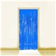 Blå lametta - dørforhæng - 90x250cm
