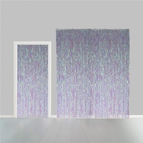 Iridescence lametta - dørforhæng - 100x240cm