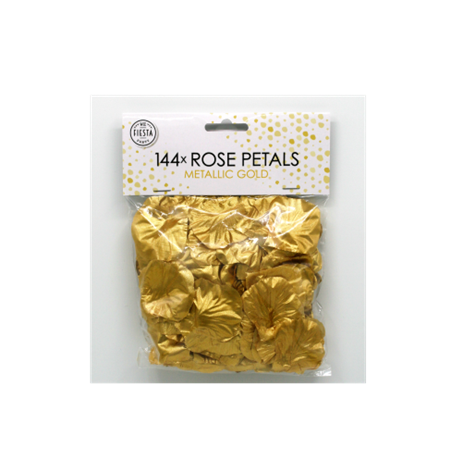 144 stk Rosenblade metallic guld