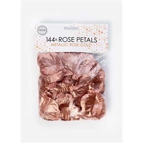 144 stk Rosenblade metallic rose guld