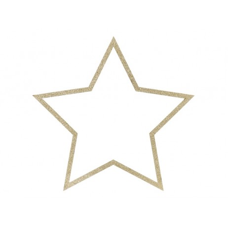3 Stk Hængende guld stjerne dekorationer 3 Stk Hængende guld stjerne dekorationer