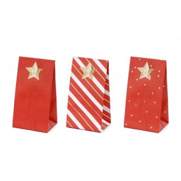 1 sæt Adventskalender i poser 1 sæt Adventskalender i poser