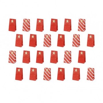1 sæt Adventskalender i poser 1 sæt Adventskalender i poser