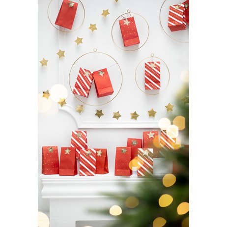1 sæt Adventskalender i poser 1 sæt Adventskalender i poser