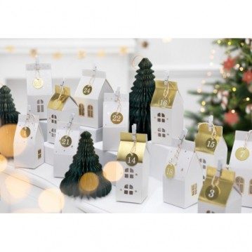 1 sæt Adventskalender med huse 1 sæt Adventskalender med huse
