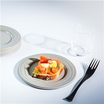 40 stk Genbrugelige gafler sort - Luksus bestik 40 stk Genbrugelige gafler sort - Luksus bestik