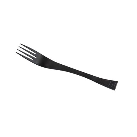 40 stk Genanvendelige gafler sort- Luksus bestik