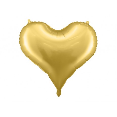 Guld hjerte 29,5 folieballon Guld hjerte 29,5 folieballon