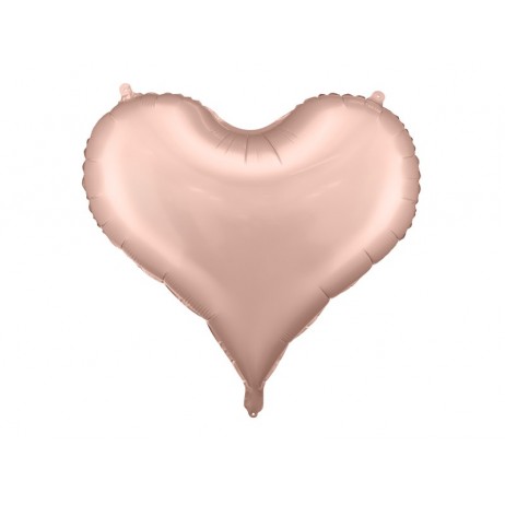 Rose guld hjerte 29,5 folieballon Rose guld hjerte 29,5 folieballon
