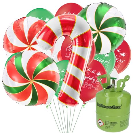 Glædelig jul stor pakke sæt med Helium