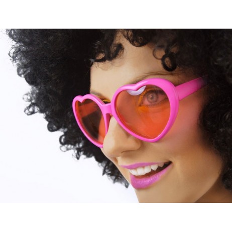 Pink hjerte briller