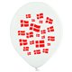 10 stk. Dannebrog balloner