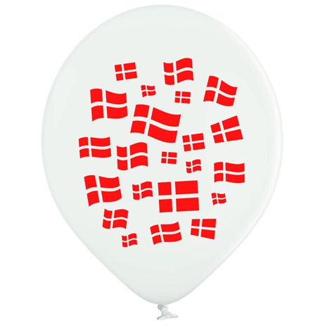 10 stk. Dannebrog balloner 10 stk. Dannebrog balloner