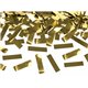 Konfettirør - Guld metallic streamers 80 cm