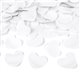 Konfettirør - Hvide hjerter i papir 40 cm