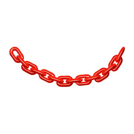 6,7 meter Ballonguirlande kæde i rød XL