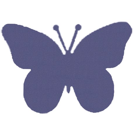 10 stk. Bordkort sommerfugl - perlemor blå